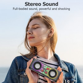 Kinglucky Portable Wireless Speaker, HD Surround Sound, Mini Subwoofer, All Day Playtime, Hands-Free Call, Ultra-Portable Speaker, Speaker for Home/Party/Outdoor/Beach, Perfect Gift, Festival, Home Speaker, Party Speaker, Sleek Speaker, Modern Speaker, Highquality Sound, Premium Audio, Speaker, Music Lovers, Gift Idea