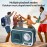 1pc Portable Wireless Speaker with Wireless, USB-C, Built-in 1200mAh Battery, Loud Stereo Sound, Compact Wireless Speaker for Home, Parties, Travel, Portable Wireless Speaker, Boombox, Cassette Player, Wireles Speaker, Radio