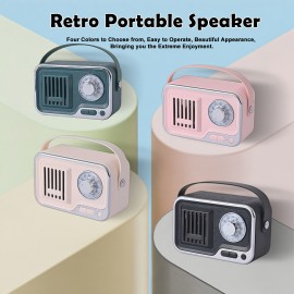 1pc Portable Wireless Speaker with Wireless, USB-C, Built-in 1200mAh Battery, Loud Stereo Sound, Compact Wireless Speaker for Home, Parties, Travel, Portable Wireless Speaker, Boombox, Cassette Player, Wireles Speaker, Radio