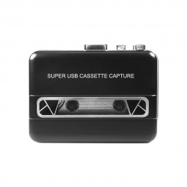 1pc Portable Auto Reverse Cassette Tape Player, USB Powered, Clear Stereo Sound, with Speaker & Headphone Jack, Cassette to MP3 Converter, Dual Power Mode (USB/Battery), Operating Voltage ≤36V - No Battery Included