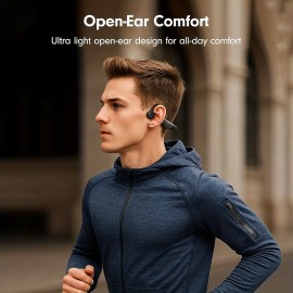 Wireless6.0,Upgraded Wireless Bone Conduction Headphones, 10-Hour Battery Life, Stable Signal, Clear Sound Quality, Neckband Design with Surround Sound Acoustic Technology, Perfect Gift for Friends and Loved Ones, Ideal Christmas Present