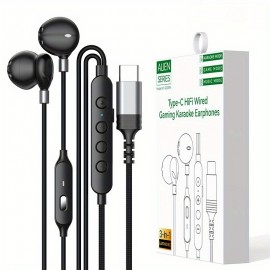 for iPhone 16 Wired Earphones - iPhone 16 Pro Max Dedicated Stereo In-Ear Earphones with Call Microphone, Noise-Cancelling Earphones with Built-in Microphone, Earphones with Cord, Music Listening, Handsfree Calling, Compact Design, Ergonomic Fit, Highquality Sound, Durable Build, Music Lovers