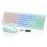 Wireless RGB Backlit Keyboard And Mouse Set with 2000 DPI, Rechargeable Quiet Mouse, Ergonomic Slim Design, Compatible with Windows And Mac Laptops.