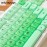 132-Key MOA Jelly Green Gradient Keycap Set with Cute Ball-Top PBT+PC Caps for 61/64/75/87/98/104 Layouts
