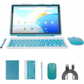 10 inch Tablet with Keyboard 2 in 1 Tablet Android 14 Tablets Include Case Mouse Stylus 6000mAh battery 8GB+64GB Support 1024GB Expandable 10.1 Tableta 2MP+8MP Dual Camera WiFi6 Bluetooth Tab PC
