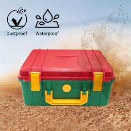 [Waterproof & Shockproof] 1-Pack Waterproof & Shockproof Protective Equipment Hard Carry Case | 280x240x130mm | PP Material | Waterproof & Shockproof | Camera, Photography, Travel, Electronic Digital Products | Blue/Black