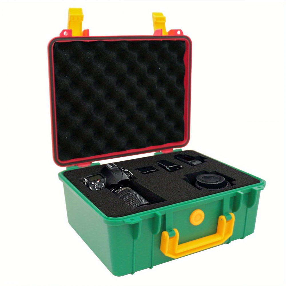 [Waterproof & Shockproof] 1-Pack Waterproof & Shockproof Protective Equipment Hard Carry Case | 280x240x130mm | PP Material | Waterproof & Shockproof | Camera, Photography, Travel, Electronic Digital Products | Blue/Black