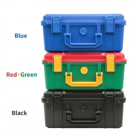 [Waterproof & Shockproof] 1-Pack Waterproof & Shockproof Protective Equipment Hard Carry Case | 280x240x130mm | PP Material | Waterproof & Shockproof | Camera, Photography, Travel, Electronic Digital Products | Blue/Black