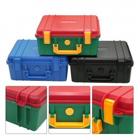 [Waterproof & Shockproof] 1-Pack Waterproof & Shockproof Protective Equipment Hard Carry Case | 280x240x130mm | PP Material | Waterproof & Shockproof | Camera, Photography, Travel, Electronic Digital Products | Blue/Black