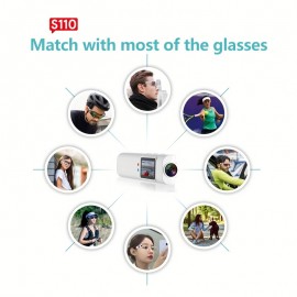 [FPV Glasses Camera] FPV Glasses Camera Wearable Vlog Camera with 2.7K HD Video, 0.96