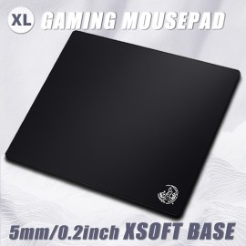 Extra Large Gaming Mouse Pad, 50% Thickened, 490*420mm*5mm XSOFT Ultra Thick Rubber Base, with Both Elasticity and Non-slip, Ultra Fine Fiber Surface, Smooth and Durable, Speed Enhancing, Stable Operation, Suitable for All Mice, Highly Recommended for FPS and Esports, Exquisite Flat Packaging