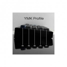 Hyekit PBT Keycaps - YMK Profile, Double Shot, 75% 172 Keys, Cherry Gateron MX Cool for Dark Night, Keyboard Upgrade, Typing Experience, Ergonomic Design, Sleek Keycap Set, Durable Keycaps, Precision Shot, Backlit Compatible, Mechanical Keyboards