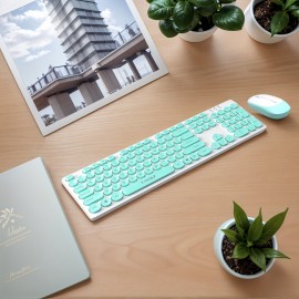 TF770 2.4G Wireless Keyboard And Mouse Set - Extremely Silent Click for Use in Offices, Libraries, And Homes, 2pcs Wireless Kit