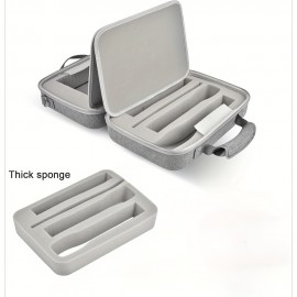 Wireless Microphone for TONOR, Shure, Bietrun, ALPOWL Two Microphone System - Large EVA Foam Storage Box with Carrying Handle, Fits Different Sizes of Microphones, Receiver, Audio Cable & Power (Box Only), Microphone Storage