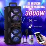 Portable Wireless PA Speaker - 2500W Dual 3