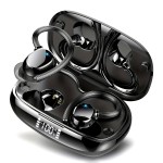 Wireless Headphones, High-fidelity Stereo Sports Wireless 5.3 In-ear Headphones with Hook, 48H Deep Bass, LED Display, Noise Reduction, Built-in Running Microphone